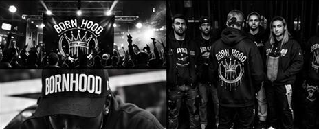 Born Hood music and culture campaign collage